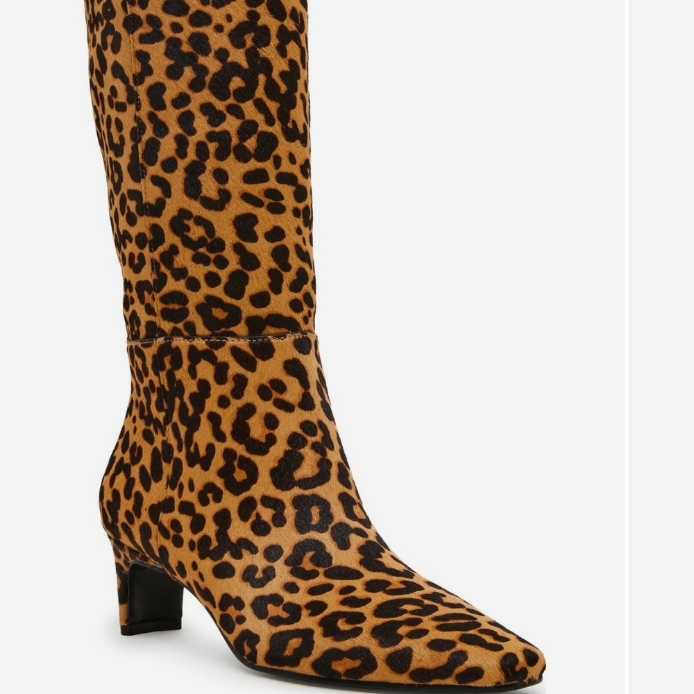 Genuine Calf Hair Knee High Boot